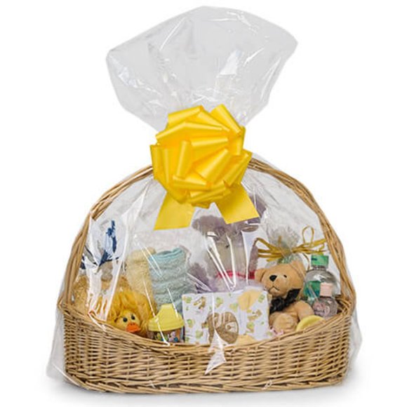 Nashville Wraps Other - Large Cellophane for Basket Making (25" x 30") - Clear